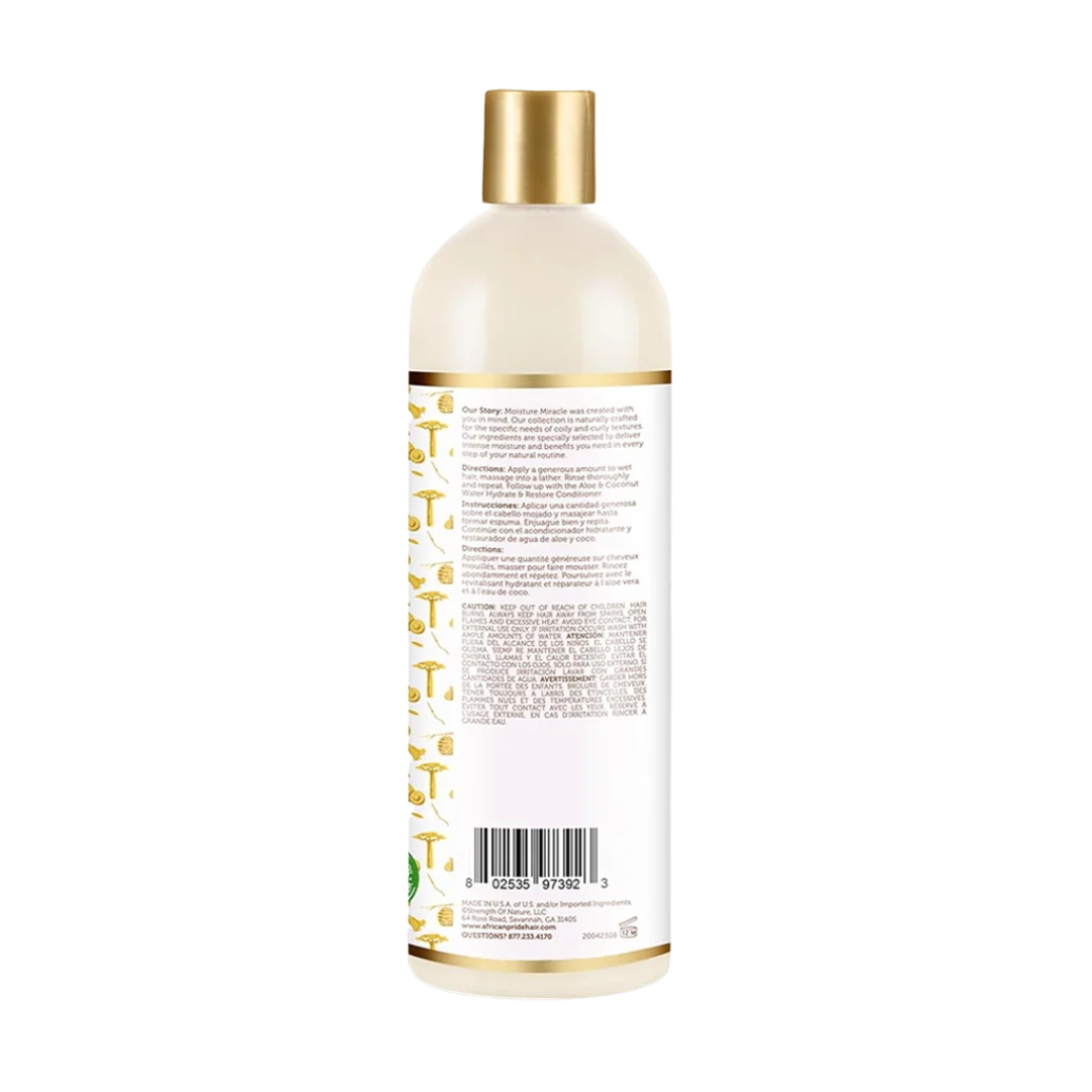 African Pride Moisture Miracle Aloe and Coconut Water Shampoo