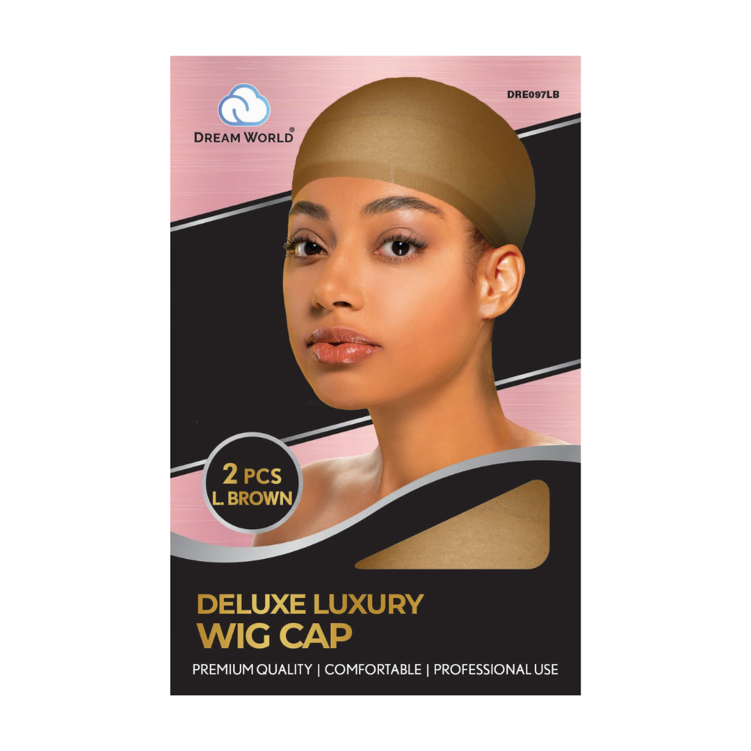 Dream World Deluxe Luxury Light Brown Wig Cap