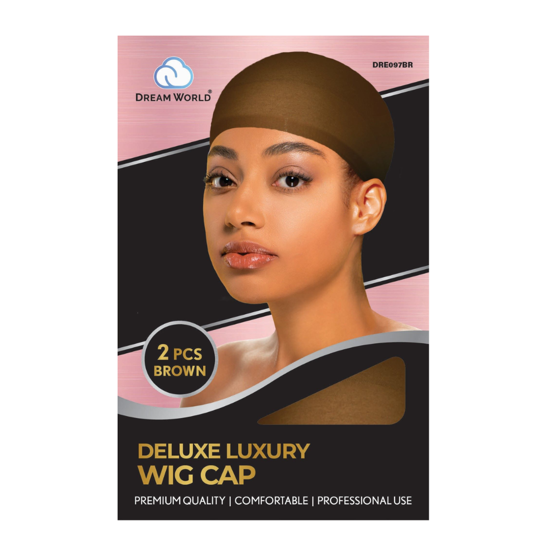 Dream World Deluxe Luxury Brown Wig Cap