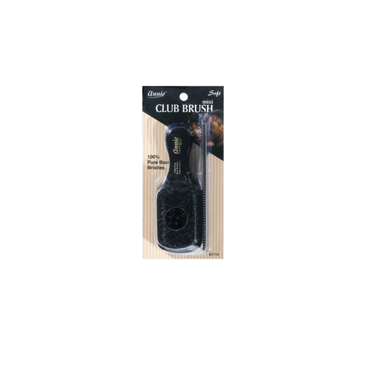 Annie Soft Mini Club Boar Bristle Brush & Comb Set for Black and Mixed Hair Another Beauty Supply Company