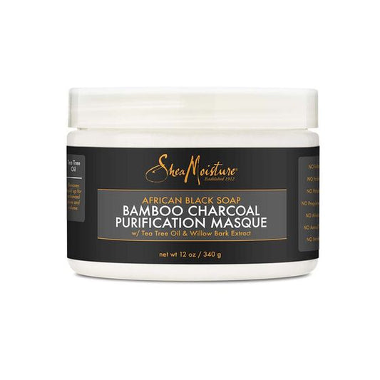 Shea Moisture African Black Soap Bamboo Charcoal Purification Hair Masque