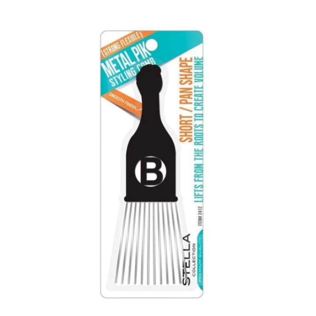 Stella Collection Fan Metal Pik Styling Comb