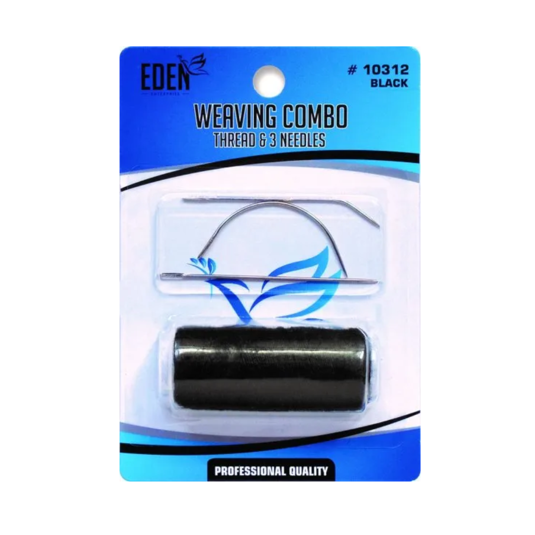 Eden Black Hair Weaving Thread and Needle Set