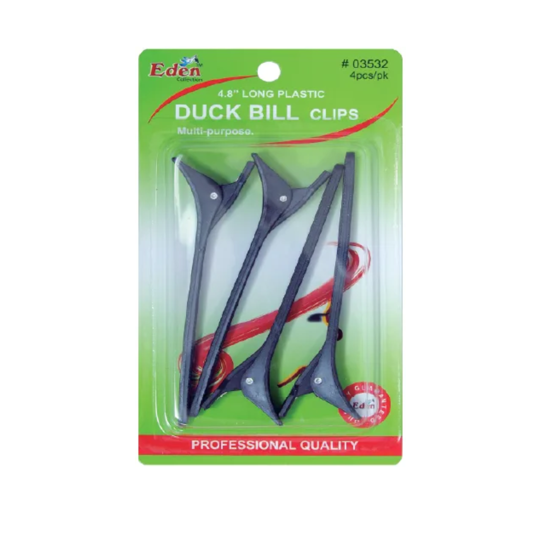 Eden Plastic Duck Bill Hair Clips