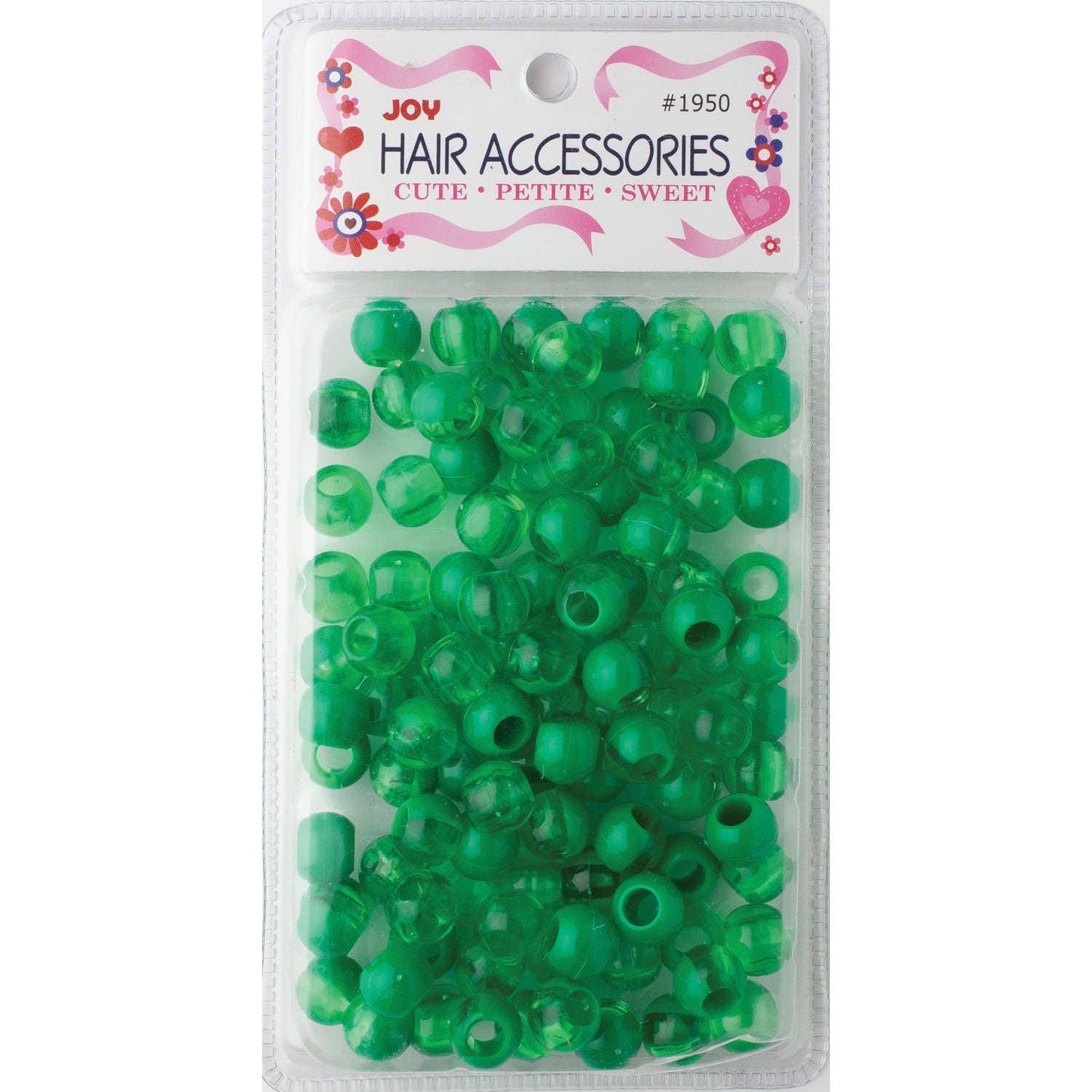 Joy Extra Large Two Tone Dark Green Beads