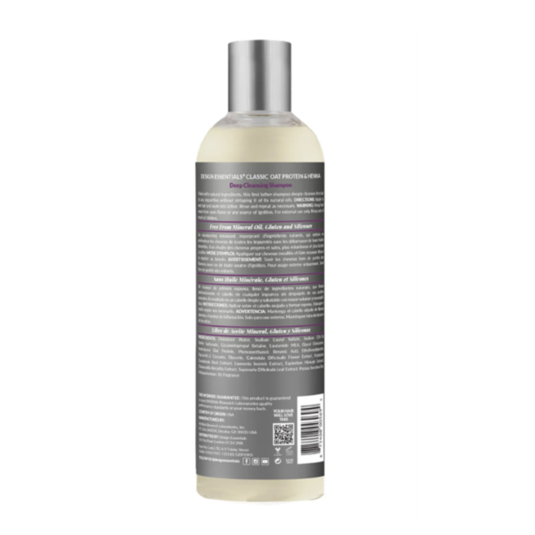 Design Essentials Oat Protein and Henna Deep Cleansing Shampoo