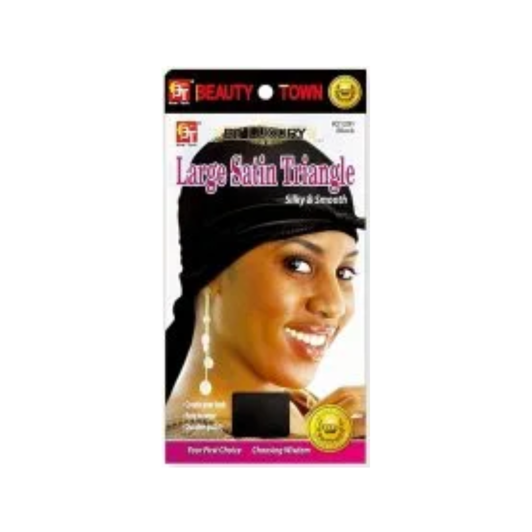 Beauty Town Large Satin Triangle Head Scarf