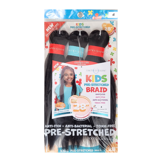 Impression Kids Pre-Stretched Braiding Hair Colour 4