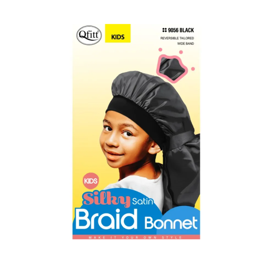 Qfitt Kids Satin Braid Bonnet