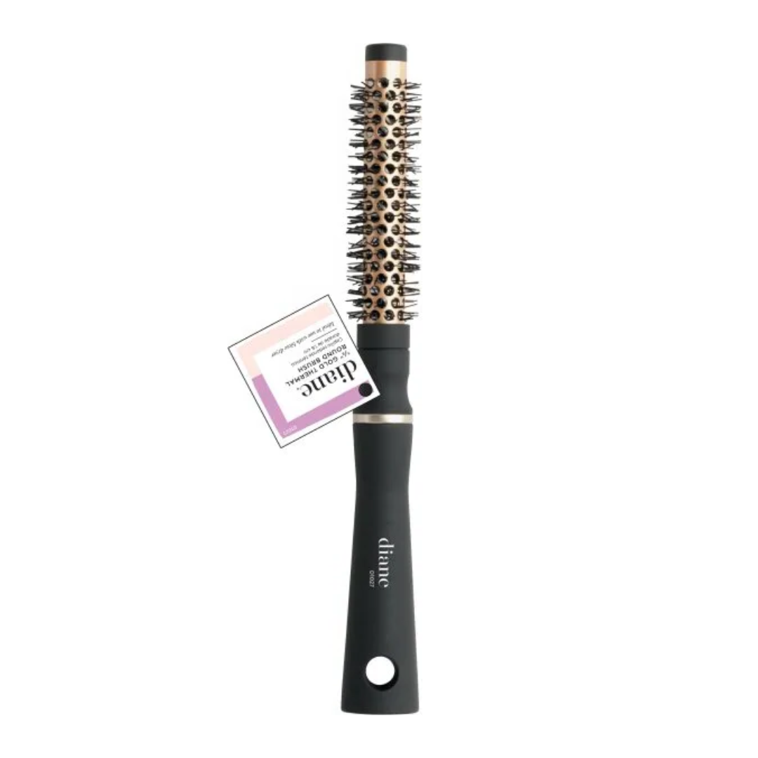 Diane 5/8 Inch Diameter Gold Thermal Round Hair Brush
