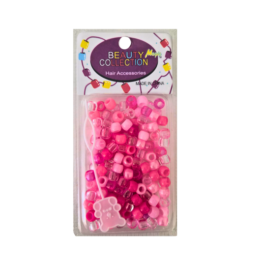 Magic Collection Small Pink Assorted Hair Beads