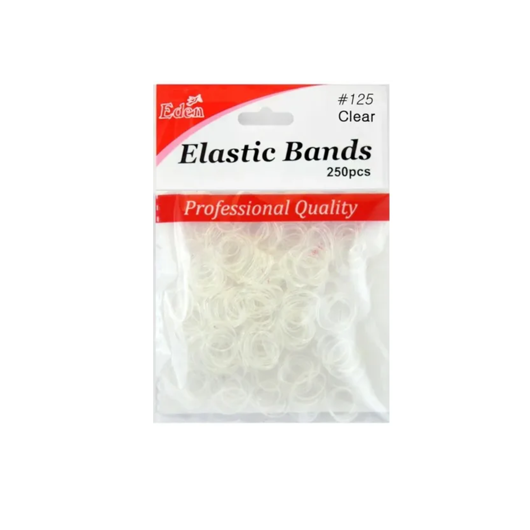 Eden Clear Elastic Hair Bands