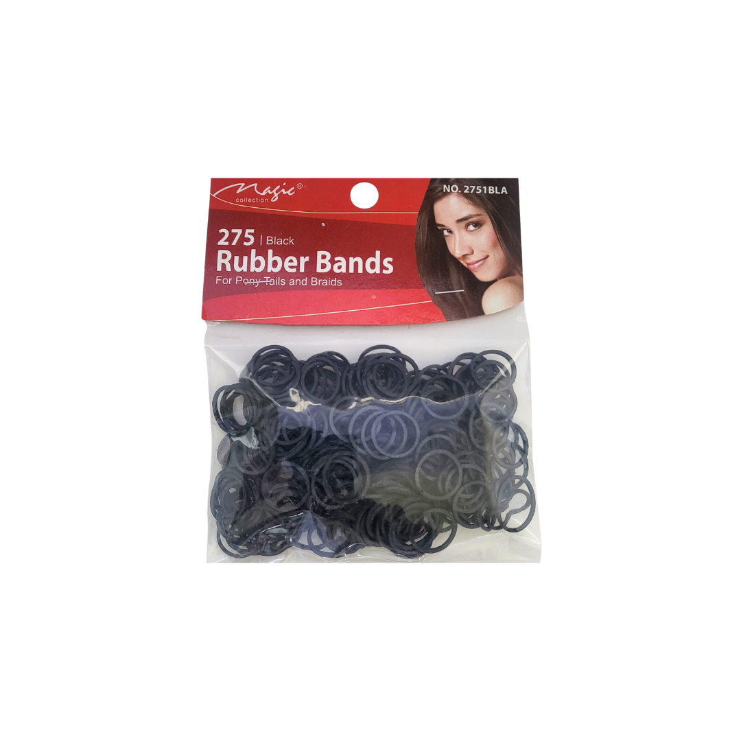 Magic Collection Black Rubber Bands