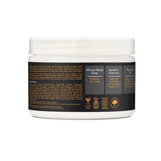 Shea Moisture African Black Soap Bamboo Charcoal Purification Hair Masque