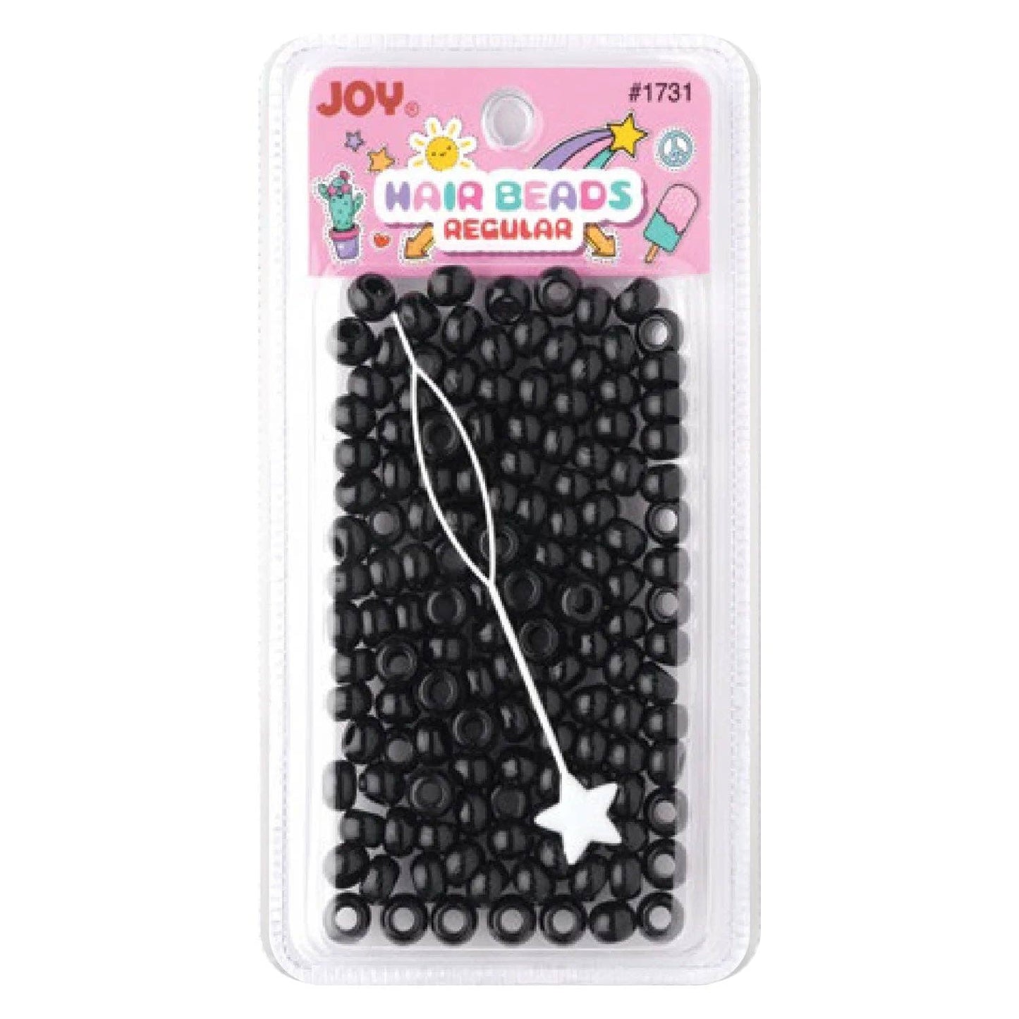 Joy Black Round Beads Regular Size