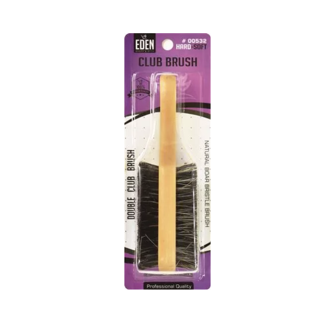 Eden 2 Sided Hard & Soft Club Hair Brush