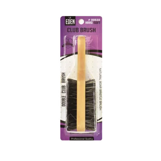 Eden 2 Sided Hard & Soft Club Hair Brush